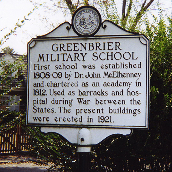 Greenbrier Military School (Sign)